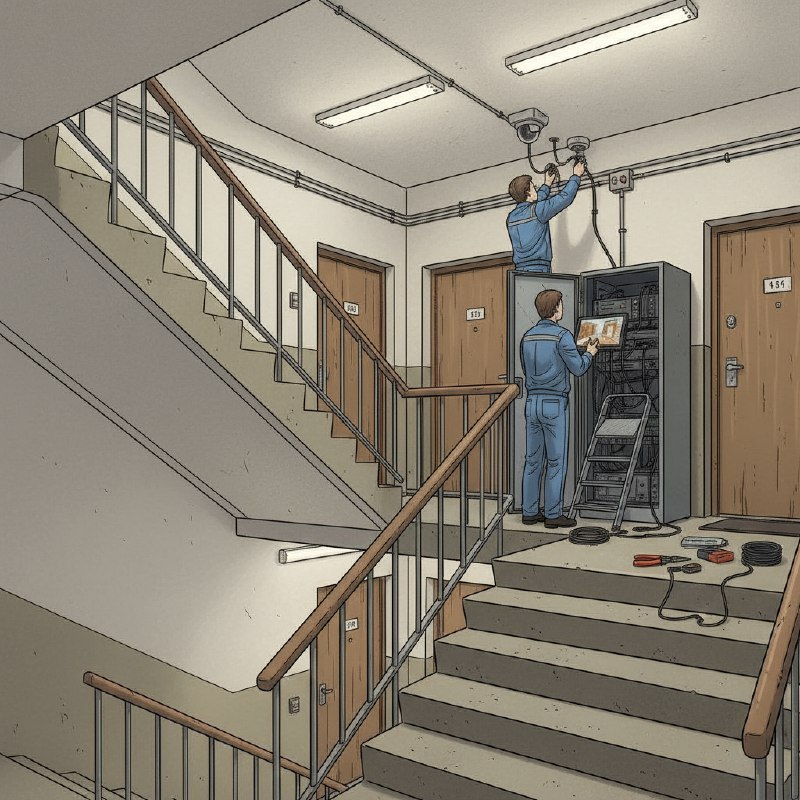 Установить видеонаблюдение в подъезде