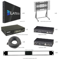 Комплект видеостены Lateos VW2255FSL