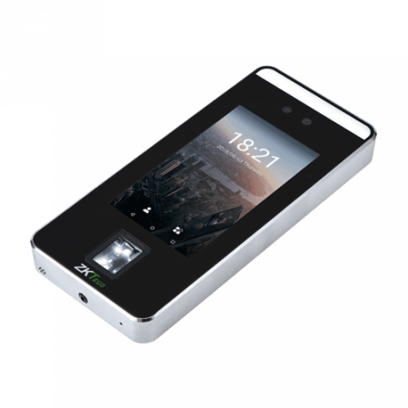 Биометрический терминал распознавания лиц со считывателем отпечатка пальца ZKTeco SpeedFace-V5